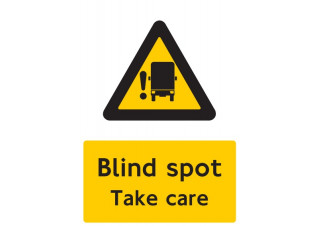 Blind Spot Warning Sticker
